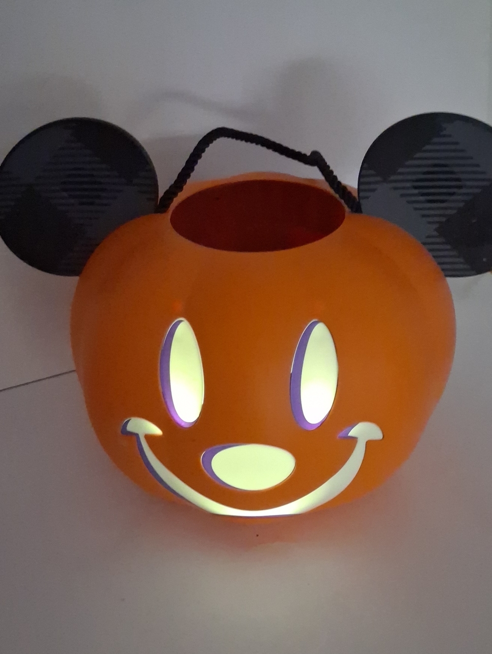 Orange Mickey-Style Pumpkin Trick-or-Treat Bucket - Kids Costume Accessory